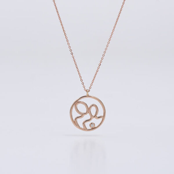 Sen & Ben pırlanta ve altın kolye