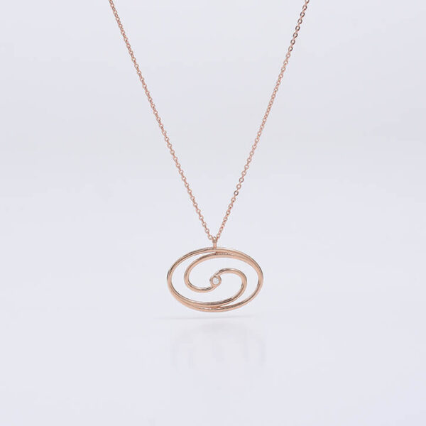 Sonsuzluk pırlanta ve altın kolye