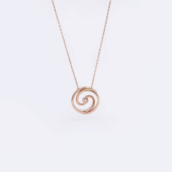 Sonsuzluk pırlanta ve altın kolye