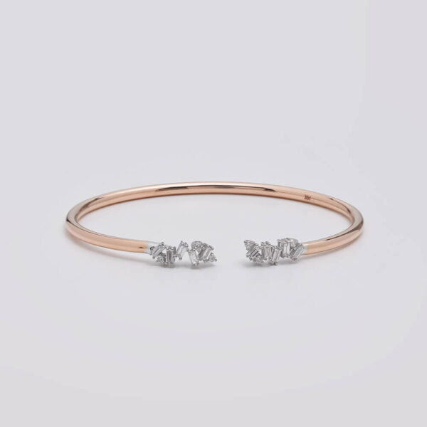 Tasarım Baget pırlanta ve altın bilezik