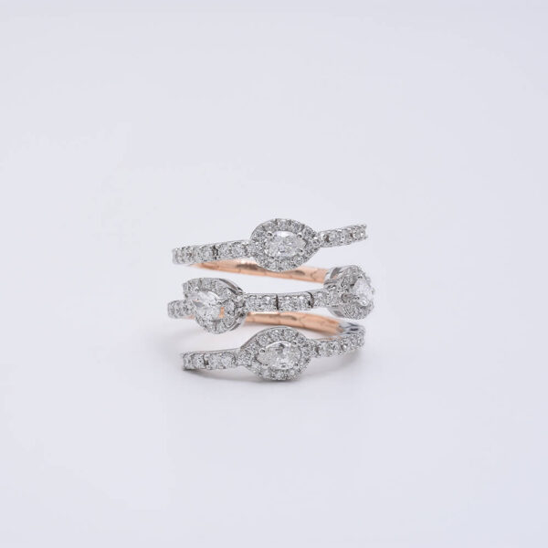 Tasarım Damla pırlanta ve altın yüzük