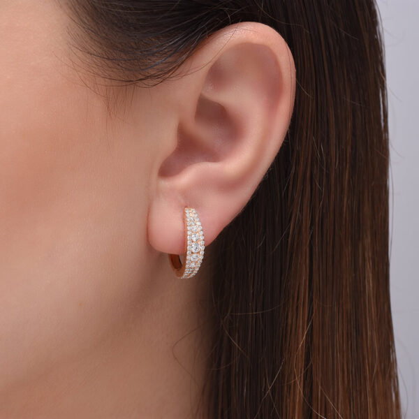 Tasarım Halka Pırlanta ve Altın Küpe