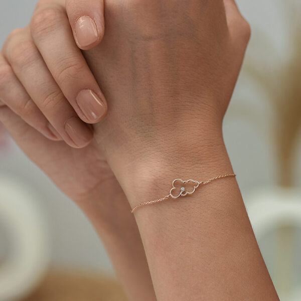 Bulut pırlanta ve altın bileklik