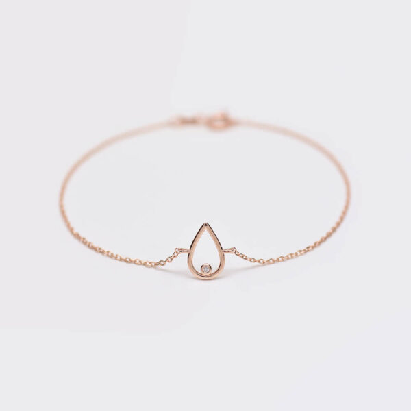 Damla Pırlanta ve Altın Bileklik