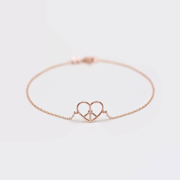 Kalp & Barış Pırlanta ve Altın Bileklik