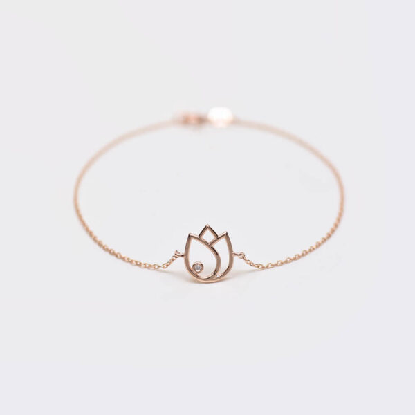 Lale Pırlanta ve Altın Bileklik