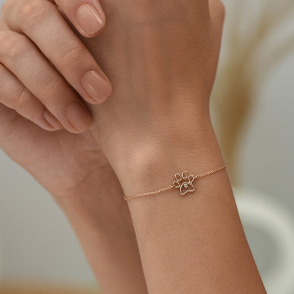 Pati pırlanta ve altın bileklik