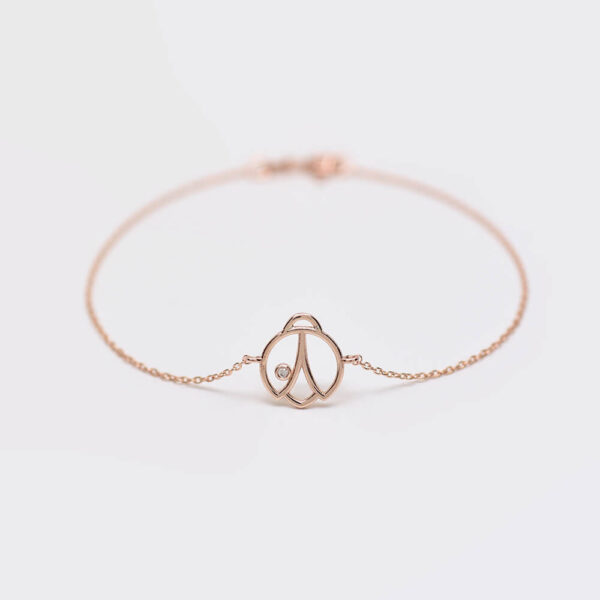 Uğur Böceği Pırlanta ve Altın Bileklik