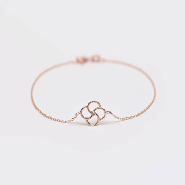 Yonca Pırlanta ve Altın Bileklik