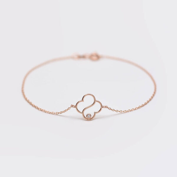 Yonca Pırlanta ve Altın Bileklik