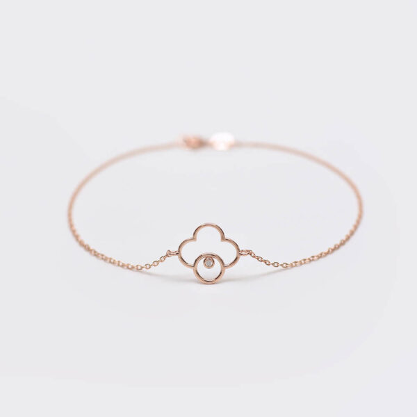 Yonca Pırlanta ve Altın Bileklik