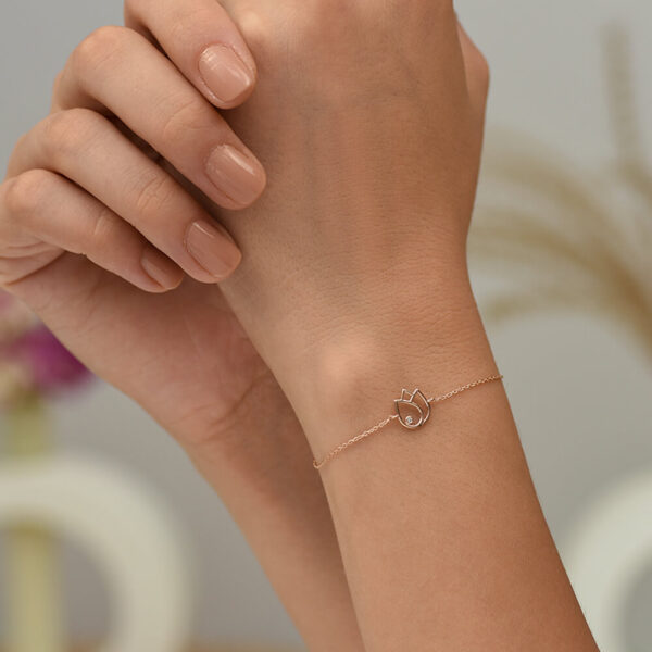 lale pırlanta ve altın bileklik