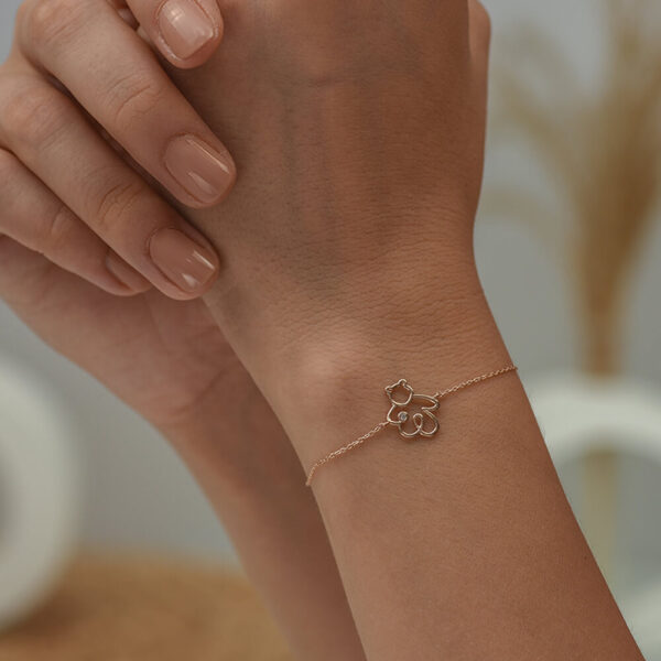 Ayıcık pırlanta ve altın bileklik