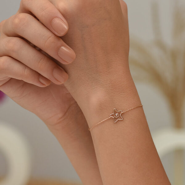 Bir dilek Tut pırlanta ve altın bileklik