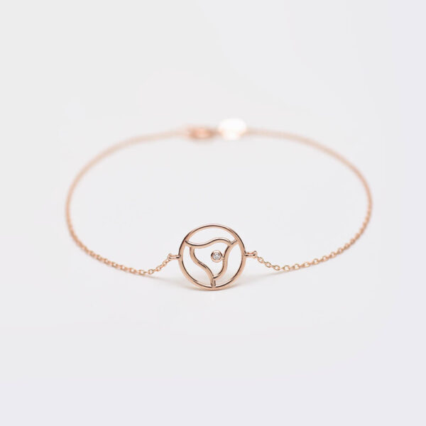 Çakra pırlanta ve altın bileklik