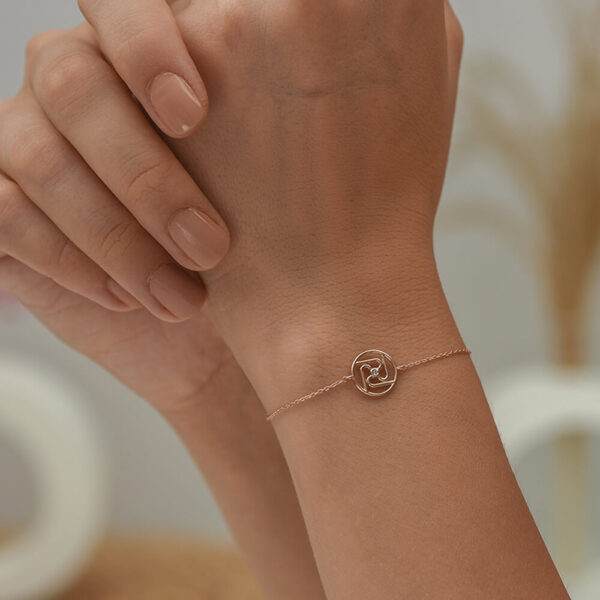 Çakra pırlanta ve altın bileklik