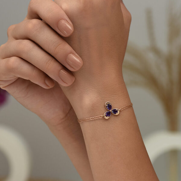 Damla Ametist ve Altın Bileklik