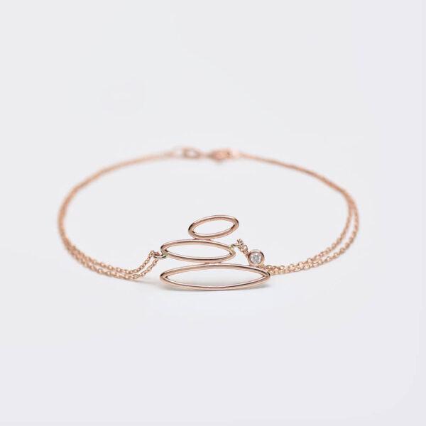 Denge pırlanta ve altın bileklik