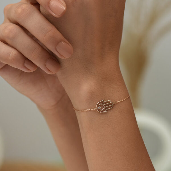 Fatima li pırlanta ve altın bileklik