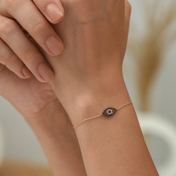 Göz Pırlanta & Yakut ve Altın Bileklik
