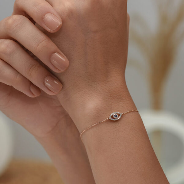 Göz Pırlanta & Safir ve Altın Bileklik