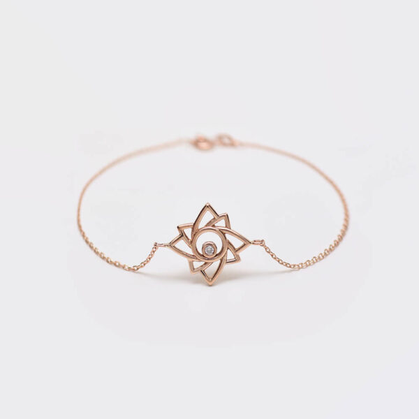 Kutup Yıldızı pırlanta ve altın bileklik