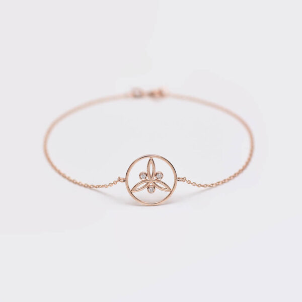 Kutup Yıldızı pırlanta ve altın bileklik