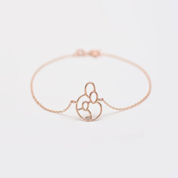 Mutlu Aile pırlanta ve altın bileklik