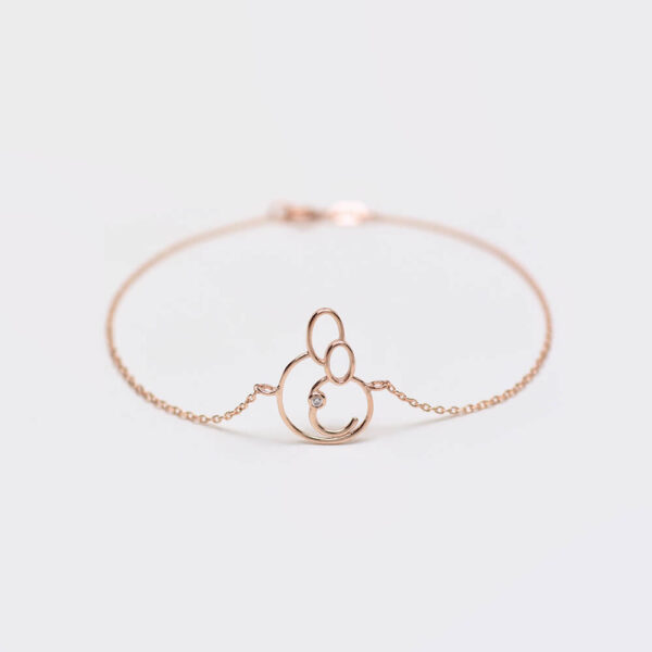 Mutlu Aile pırlanta ve altın bileklik