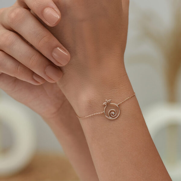 Nar pırlanta ve altın bileklik