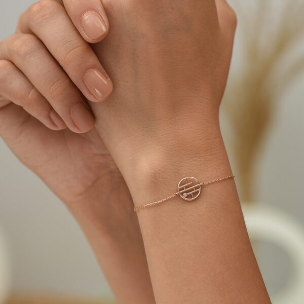 Şans pırlanta ve altın bileklik