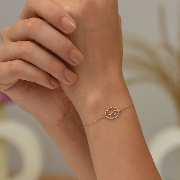 Sarmaşık pırlanta ve altın bileklik