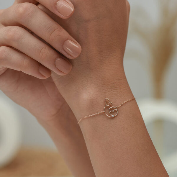 Sen ve Ben pırlanta ve altın bileklik