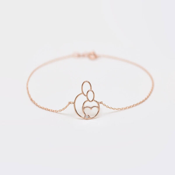 Sen ve Ben pırlanta ve altın bileklik