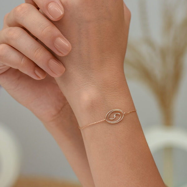 Sonsuzluk pırlanta ve altın bileklik