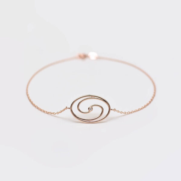 Sonsuzluk pırlanta ve altın bileklik