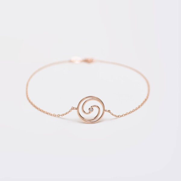 Sonsuzluk pırlanta ve altın bileklik