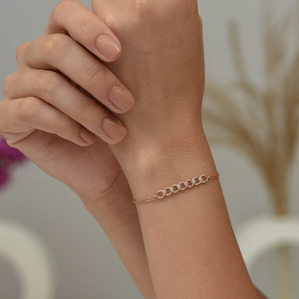 Tasarım pırlanta ve altın bileklik