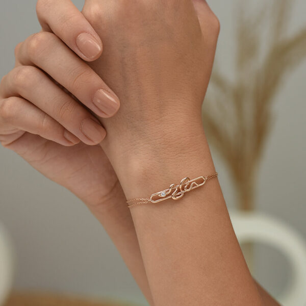 Yılan pırlanta ve altın bileklik