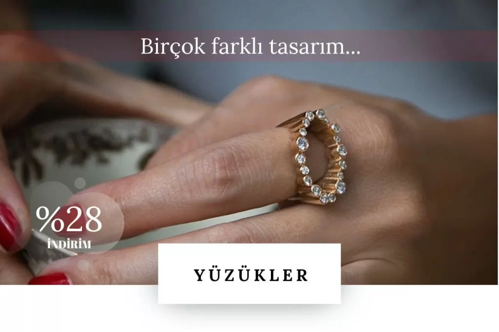 Pırlanta ve altın yüzükler
