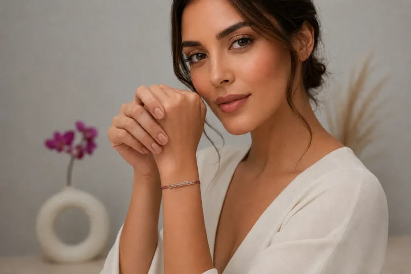 Özel tasarım altın ve pırlanta ip bileklik modelleri - Mireille Collection Özel tasarım altın ve pırlanta ip bileklik modelleri - Mireille Collection