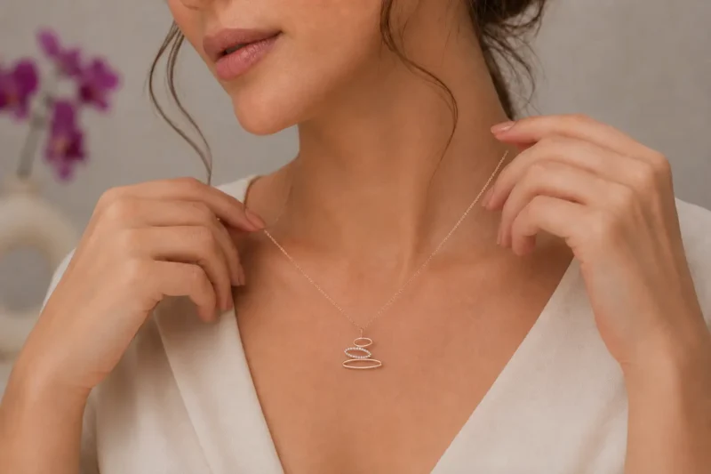 Özel tasarım altın ve pırlanta kolye modelleri - Mireille Collection Özel tasarım altın ve pırlanta kolye modelleri - Mireille Collection